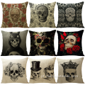 Capa de almofada Hot Linen Halloween Skull